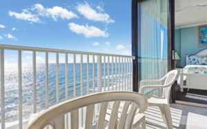 Photo of an Ocean-View Suite—the Perfect Place to Relax after Utilizing a Surfboard Rental in Myrtle Beach.